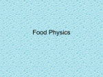 Food Physics - Warren County Public Schools