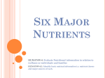Essential Nutrients Notes