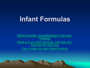 baby formula