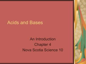 Acids and Bases