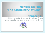Chapter 3 -- Biochemistry