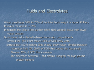 Fluids and Electrolytes