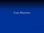 Metabolic Disorders Case Histories