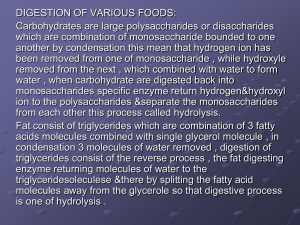 of food . All the digestive enzymes are proteins