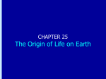 The Origin of Life on Earth