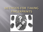 Methods for Taking Fingerprints