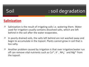 Soil : soil degradation