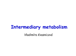 Intermediary metabolism