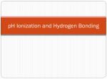 pH Ionization and Hydrogen Bonding