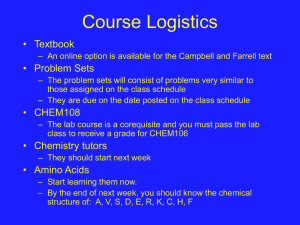 Lecture 2 - Chemistry at Winthrop University