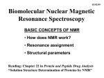 Chazin NMR Lecture - Center for Structural Biology