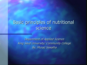 nutrition lecture1