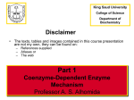 Vitamins and Coenzymes - KSU - Home