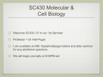 SC430 Molecular & Cell Biology