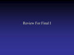 Review For Final I - NAU jan.ucc.nau.edu web server