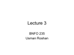 Lecture 3 and HW 2