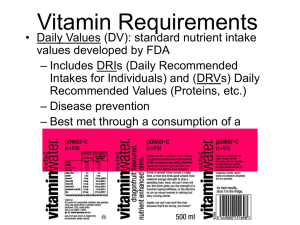 Daily Reference Values