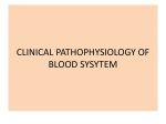 23.Clinical pathophysiology of the blood sysytem
