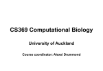 Bioinformatics - Department of Computer Science