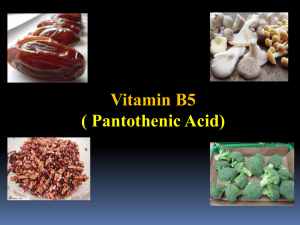 Vitamin B5 ( Pantothenic Acid)