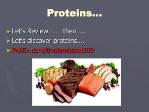 Proteins…