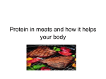 Protein in meats and how it helps your body