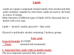 Lipids (lec 1, 2, 3)..