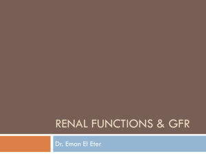 1-Renal physiology by dr eman