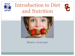 Introduction to Diet and Nutrition