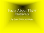 Facts About The 6 Nutrients