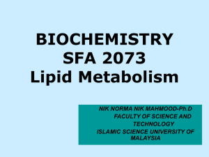 Lipid Metabolism