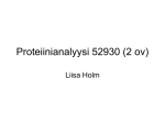 Luento - Liisa Holm`s Bioinformatics Group