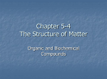 Chapter 5-4 Organic and Biochemical Compounds