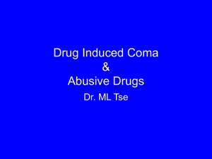 Drug induced coma & Party drugs by Dr ML Tse