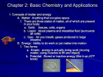 Chapter 2: Basic Chemistry and Applications