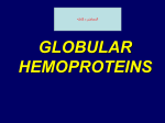 Binding of oxygen to myoglobin and hemoglobin