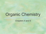 Organic Notes for Chapter 4 and 5