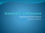 Standard 3: Cell Stucture