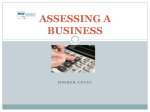 assessing a business