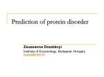 Prediction of protein disorder - oz