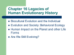 Biocultural Evolution