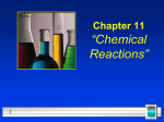 Ch 11 Chemical Reactions