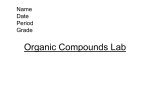 Organic Compounds Lab - BellevilleBiology.com