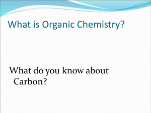 Organic Compounds - West Branch Schools