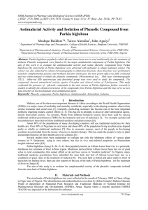 IOSR Journal of Pharmacy and Biological Sciences (IOSR-JPBS)