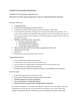 CHEM-643 Intermediary Metabolism Checklist for final group assignment on: