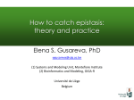 How to catch epistasis: theory and practice - Montefiore