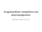 Drug metabolism and pharmacogenetics