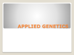 chapter 27 - applied genetics