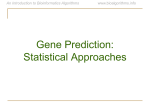 Chapter 6: Statistical Gene Prediction